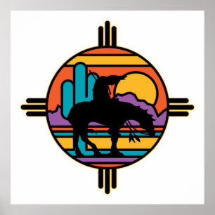 Einde van het Amerikaanse Indiaan Poster