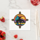 Einde van het Amerikaanse Indiaan Servet (Insitu)