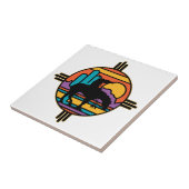 Einde van het Amerikaanse Indiaan Tegeltje (Zijkant)