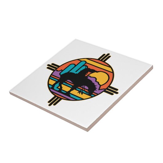 Einde van het Amerikaanse Indiaan Tegeltje (Zijkant)