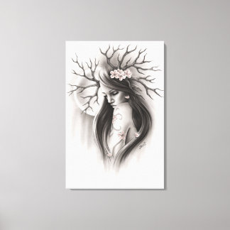 Einde van het begin Spring Cherry Blossom Canvas Afdruk