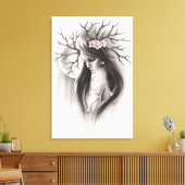 Einde van het begin Spring Cherry Blossom Canvas Afdruk (Insitu (Woonkamer))