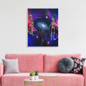 Einde van het bestaan canvas afdruk (Insitu (Woonkamer))