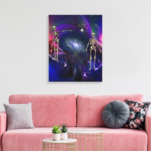 Einde van het bestaan canvas afdruk (Insitu (Woonkamer))