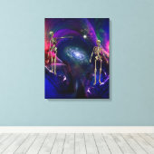 Einde van het bestaan canvas afdruk (Insitu (Houten vloer))