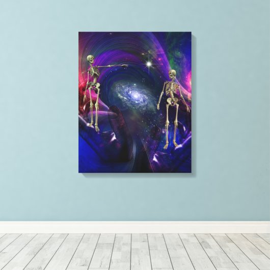 Einde van het bestaan canvas afdruk (Insitu (Houten vloer))