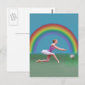 Einde van het Briefkaart van Rainbow Ballerina (Voorkant / Achterkant)