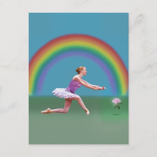 Einde van het Briefkaart van Rainbow Ballerina (Voorkant)