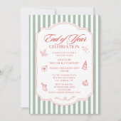 Einde van het jaar: Corporate Christmas Party Kaart (Voorkant)