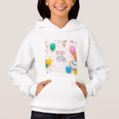 Einde van het jaar Feest Hoodie. (Voorkant)