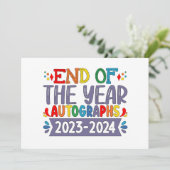 Einde van het jaar Handtekeningen 2024 Laatste sch Kaart (Staand voorkant)