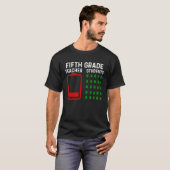 Einde van het jaar leraar 5e klas afscheid leraar t-shirt (Voorkant volledig)