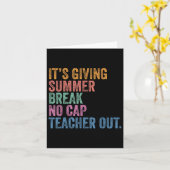 Einde van het jaar School Out Summer Break No Pet Kaart (Gele Bloem)