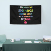 Einde van het jaar Schooloverleving kleurrijk 2021 Spandoek (Beurs)