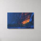 Einde van het land (nacht) canvas afdruk (Voorkant)