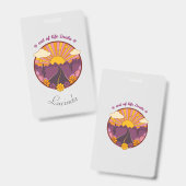 Einde van het leven Doula, hospice verpleegkundige Badge (Front & Back)