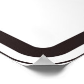 Einde van het onderhouden verkeersbord poster (Hoek)