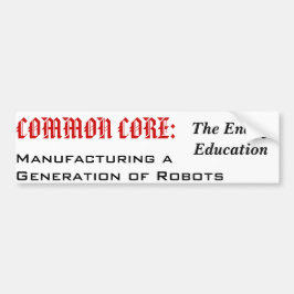 Einde van het onderwijs? bumpersticker