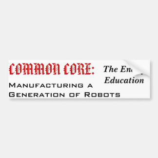 Einde van het onderwijs? bumpersticker