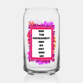 Einde van het pastoraat! blikvorm glas (Voorkant)