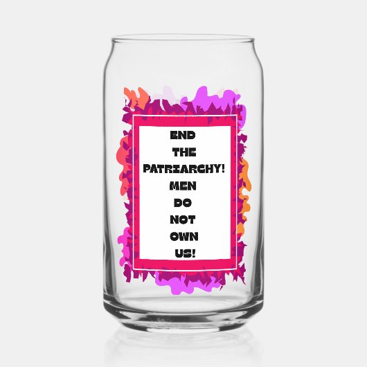 Einde van het pastoraat! blikvorm glas (Achterkant)