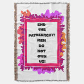 Einde van het patriarchaat! deken (Voorkant Verticaal)