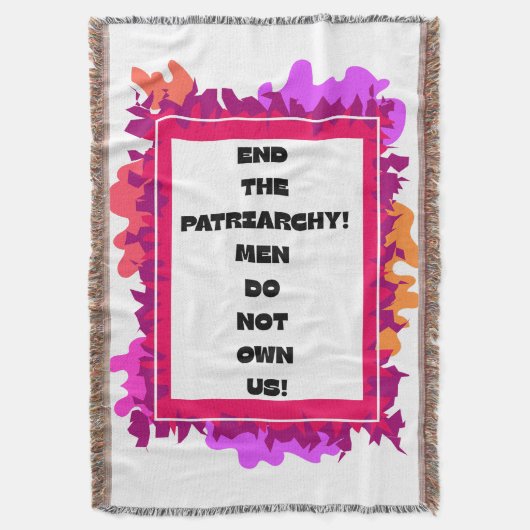 Einde van het patriarchaat! deken (Voorkant Verticaal)