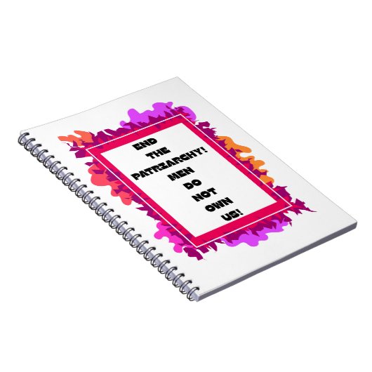 Einde van het patriarchaat! notitieboek (Rechterzijde)