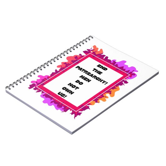 Einde van het patriarchaat! notitieboek (Linkerzijde)