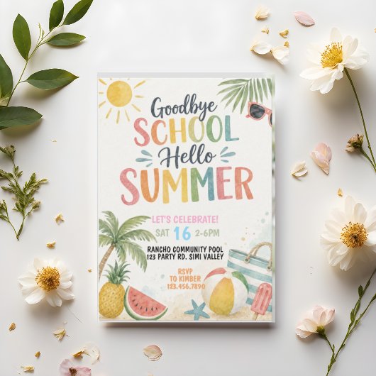 Einde van het schoolfeest, Hallo zomer Kaart
