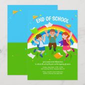 Einde van het schoolfeest kaart (Voorkant / Achterkant)