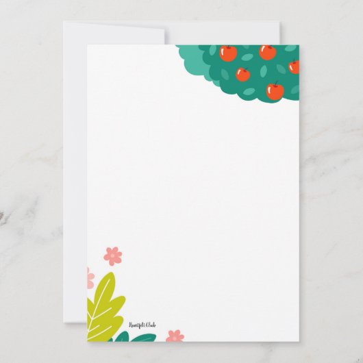 Einde van het schoolfeest kaart (Achterkant)