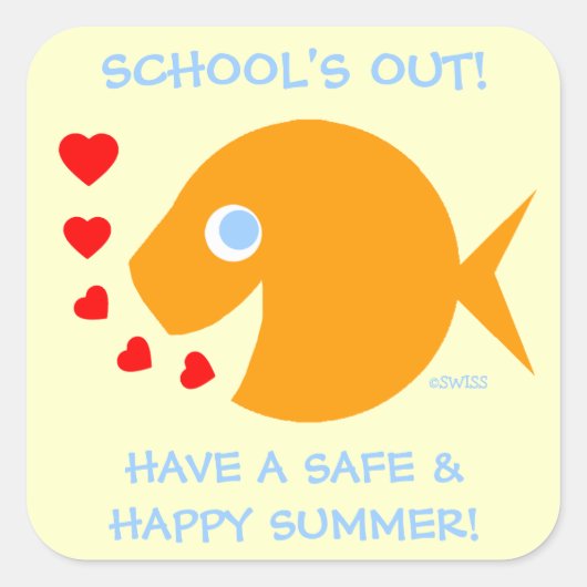 Einde van het schooljaar Docent Stickers (Voorkant)