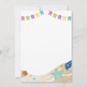 einde van het schooljaar zwembad zomer klasfeest f kaart (Achterkant)