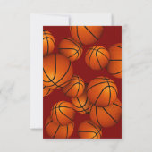 Einde van het seizoen basketbal seizoen banket ELK Kaart (Achterkant)