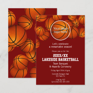 Einde van het seizoen basketbal seizoen banket ELK Kaart