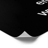 Einde van het seizoen Sale Business Zwart Poster (Hoek)