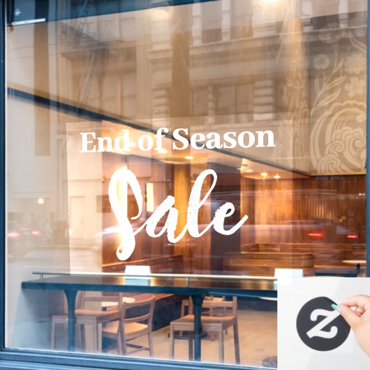 Einde van het seizoen Sale Sign, Boutique Sale Dec Raamsticker (Cafe Raam)