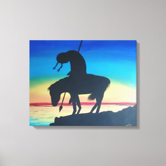 Einde van het spoor canvas afdruk (Voorkant)