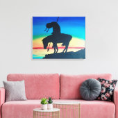 Einde van het spoor canvas afdruk (Insitu (Woonkamer))