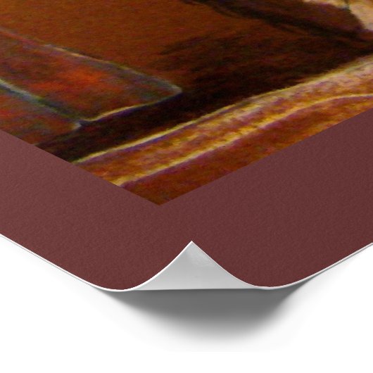 "Einde van het spoor" door Susan Bergstrom Poster (Hoek)