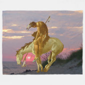 EINDE VAN HET SPOOR FLEECE DEKEN (Voorkant (Horizontaal))