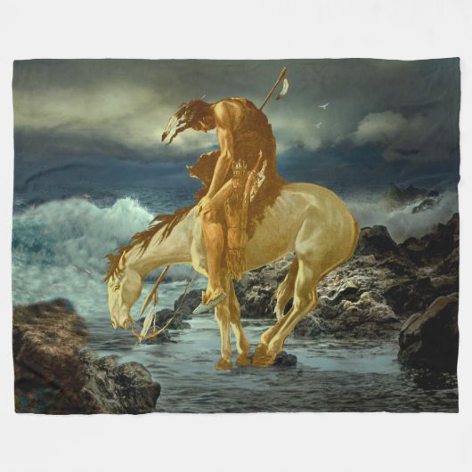 EINDE VAN HET SPOOR FLEECE DEKEN (Voorkant (Horizontaal))