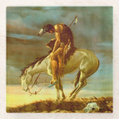 EINDE VAN HET SPOOR GLAZEN ONDERZETTER (Voorkant)