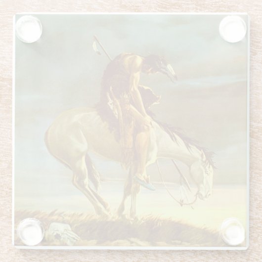 EINDE VAN HET SPOOR GLAZEN ONDERZETTER (Achterkant)