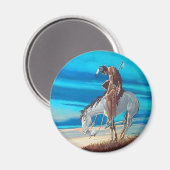 einde van het spoor magneet (Voorkant / Achterkant)