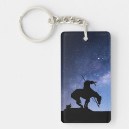 Einde van het spoor met Melkweg Sleutelhanger