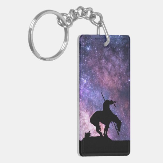 Einde van het spoor met Melkweg Sleutelhanger (Voorkant Links)