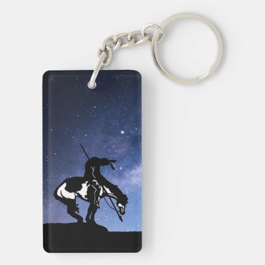 Einde van het spoor met Melkweg Sleutelhanger (achterkant)