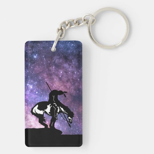 Einde van het spoor met Melkweg Sleutelhanger (achterkant)